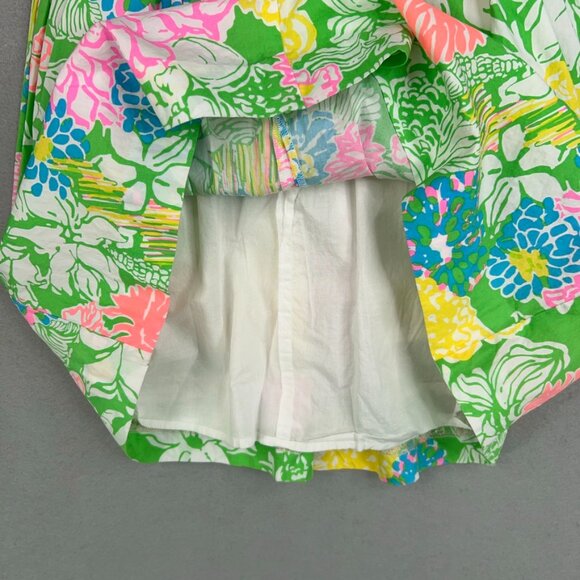 Lilly Pulitzer Dress Womens 0 Bright Colorful Hibiscus Stroll Raegan Lace Resort - Picture 14 of 16